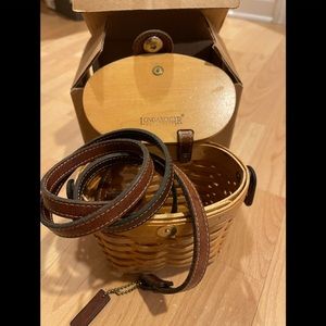 Longaberger small saddlebrook basket purse